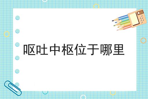 呕吐中枢位于哪里