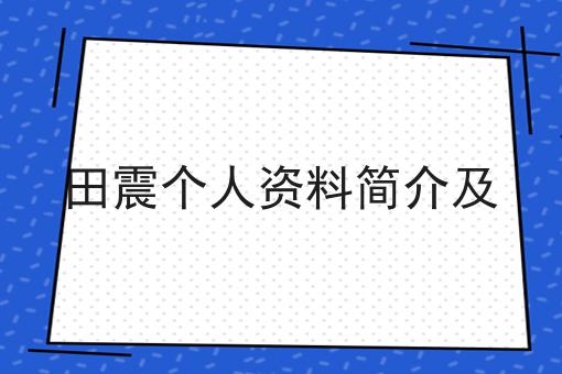 田震个人资料简介及