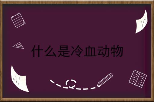 什么是冷血动物