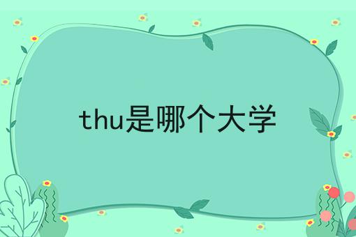thu是哪个大学