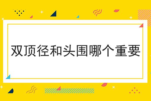 双顶径和头围哪个重要