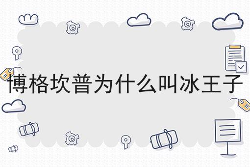 博格坎普为什么叫冰王子