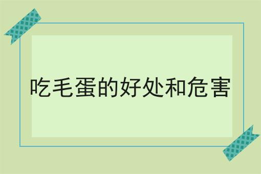 吃毛蛋的好处和危害