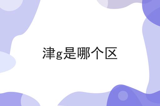 津g是哪个区
