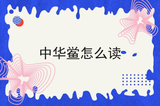 中华鲎怎么读