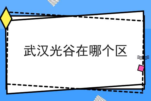 武汉光谷在哪个区