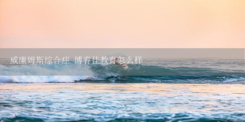 威廉姆斯综合症 博睿佳教育怎么样-17攻略