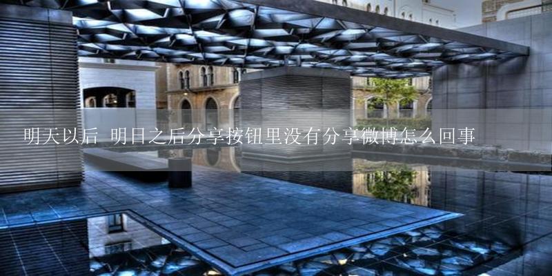 明天以后 明日之后分享按钮里没有分享微博怎么回事-17攻略
