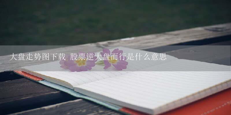 大盘走势图下载 股票逆大盘而行是什么意思-17攻略
