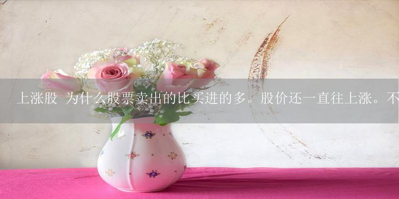 上涨股 为什么股票卖出的比买进的多。股价还一直往上涨。不明白求解-17攻略